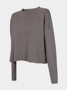Bluzy damskie - Outhorn Bluza w kolorze antracytowym - grafika 1