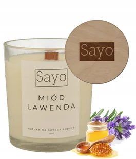 MIÓD LAWENDA SOJOWA ŚWIECA PREZENT ŚWIECZKA ZAPACHOWA 430G - Świece - miniaturka - grafika 1