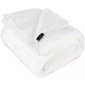 Koce - Koc EUROFIRANY Tedy 70 x 160 cm Biały - miniaturka - grafika 1