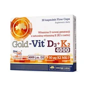 Witaminy i minerały - Olimp LABORATORIES Gold-Vit D3+K2 4000 IU 30 kapsułek 3823561 - miniaturka - grafika 1