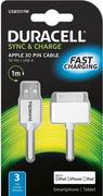 Kable komputerowe i do monitorów - Duracell Lightning do kabla USB (1 m) do Apple iPhone, biały USB5011W - miniaturka - grafika 1