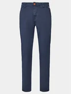 Spodnie męskie - Blend Chinosy 20716448 Granatowy Slim Fit - miniaturka - grafika 1