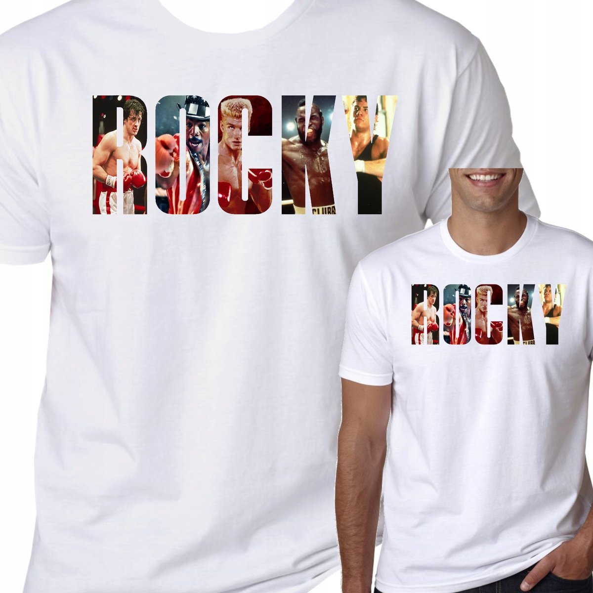 T-Shirt KOSZULKA ROCKY BALBOA STALLONE XL 0544