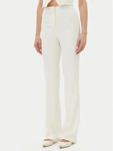 PINKO Spodnie materiałowe 104690 A213 Z07 Biały Regular Fit - Spodnie damskie - miniaturka - grafika 1