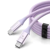 Kable USB - Kabel przewód CDX 100W 5A Power Delivery USB-C 1m - fioletowy ORICO - miniaturka - grafika 1