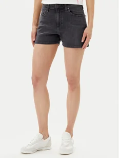 Wrangler Szorty jeansowe Cowboy 112362695 Czarny Relaxed Fit - Spodenki damskie - miniaturka - grafika 1