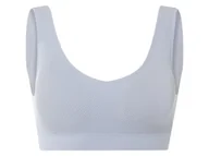 Biustonosze - esmara Biustonosz damski prążkowany (S (36/38), Niebieski) - esmara® - miniaturka - grafika 1