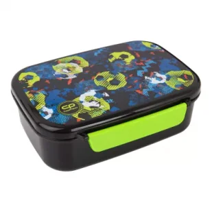 Śniadaniówka z przegródką Coolpack Foodyx Football blue - Lunch boxy - miniaturka - grafika 1
