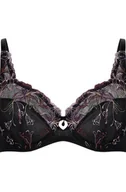 Biustonosze - Hunkemöller Nieusztywniany biustonosz z fiszbinami Lily Czarny - miniaturka - grafika 1