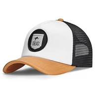 Czapki męskie - Męskie Czapki Oblack Classic Beige Damskie Regulowana czapka baseballowa z siatką - Trucker Hat - miniaturka - grafika 1