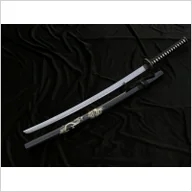 Miecze i maczety - Płatnerze hiszpańscy SAMURAJSKI MIECZ KATANA Z POCHWĄ + STOJAK 4KM80-405BK - miniaturka - grafika 1