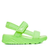 Buty dla dziewczynek - Sandały Skechers Uno Lite Sandal-Sunny Stand 310372L/LIME Zielony - miniaturka - grafika 1
