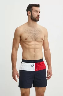 Tommy Hilfiger szorty kąpielowe kolor granatowy UM0UM03259 - Stroje kąpielowe - miniaturka - grafika 1