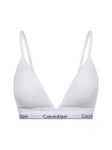 Calvin Klein Damski biustonosz Kobiety Dżersej biały jednolity, S - Biustonosze - miniaturka - grafika 1