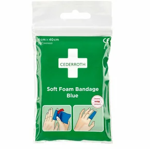 Plaster adhezyjny Cederroth Soft Foam Blue 6 cm x 40 cm - Apteczki i materiały opatrunkowe - miniaturka - grafika 1