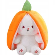 Maskotki i pluszaki - MASKOTKA PLUSZAK KRÓLIK MARCHEWKA USZY 2w1 35 cm DUŻY W MARCHEWCE PLUSZOWY - miniaturka - grafika 1