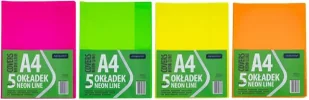 Okładka A4 Neon Line nieregulowana (5szt) ASTRA - ASTRA papiernicze - Dyplomy i okładki - miniaturka - grafika 1