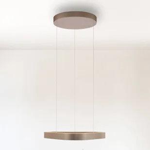 Paul Neuhaus Lampa wisząca Q-Stretto, możliwość ściemniania, brązowy / mosiężny, salon / jadalnia, metal, nowoczesny - Lampy sufitowe - miniaturka - grafika 1