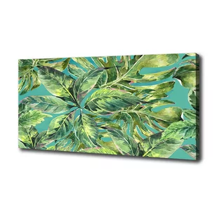 Foto obraz na płótnie Tropikalne liście - Obrazy i zdjęcia na płótnie - miniaturka - grafika 1