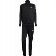 Dresy męskie - Dres męski adidas Basic 3-Stripes Tricot czarny IC6747 2XL - miniaturka - grafika 1