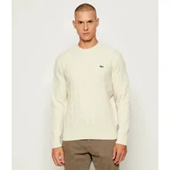 Swetry męskie - Lacoste Wełniany sweter Classic fit - miniaturka - grafika 1