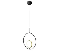 Lampy sufitowe - Aigostar - LED Żyrandol na lince LED/15W/230V 2700K czarny/złoty - miniaturka - grafika 1