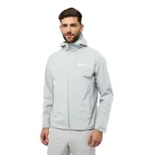Kurtki męskie - Męska kurtka przeciwdeszczowa Jack Wolfskin PRELIGHT 2L INS JKT M Cool Grey - XXL - miniaturka - grafika 1