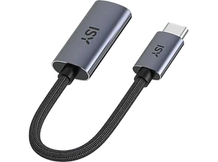 Adapter USB-C - DisplayPort ISY IDP-2500 na Szary - Złącza, przejściówki, adaptery - miniaturka - grafika 1