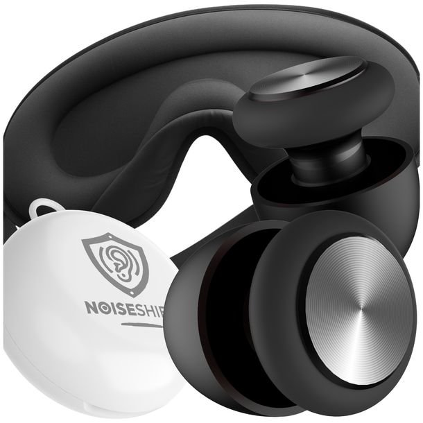 Zatyczki do uszu silikonowe wielorazowe Opaska na oczy 3D zaciemniająca