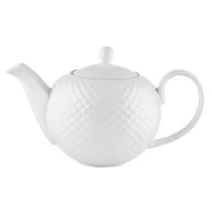 Dzbanki i imbryki - Dzbanek do herbaty porcelany Tiffany 1 l biały - miniaturka - grafika 1