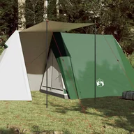 Namioty - vidaXL Namiot kempingowy, 3-os., zielony, 465x220x170 cm, tafta 185T - miniaturka - grafika 1