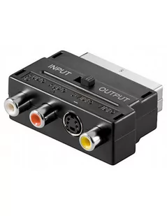 Pro Pro Scart adapter to S-VHS & 3xRCA 4040849501234 - Adaptery i przejściówki - miniaturka - grafika 1