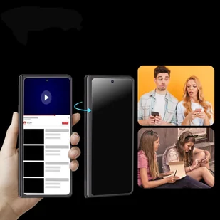 Szkło prywatyzujące Whitestone EA Glass Samsung Galaxy Z Fold 5 Privacy [2-pack] - Szkła hartowane na telefon - miniaturka - grafika 5