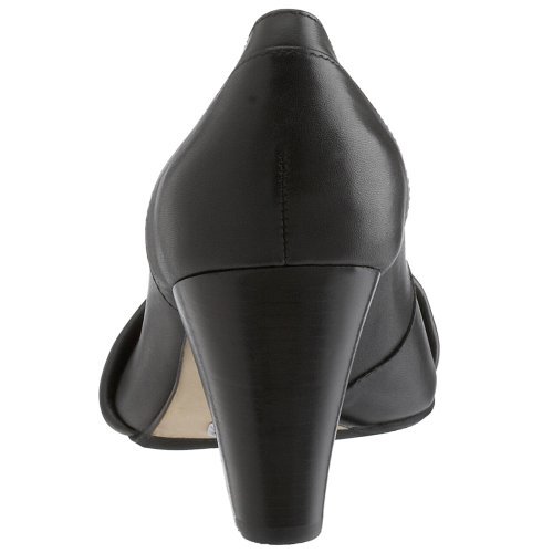 Buffalo 5423-344 damska czółenka gładka skóra czarna, czarny - czarny - 42 EU
