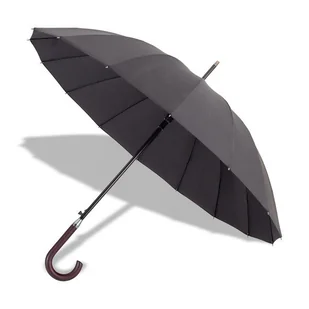 Parasol 16 panelowy Thun, czarny - Parasole - miniaturka - grafika 1
