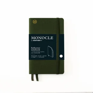 Notatnik Monocle by Leuchtturm1917 Pocket A6, Miękka Oprawa, Kropki, Olive - Notesy i bloczki - miniaturka - grafika 1