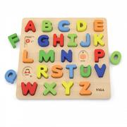 Układanki dla dzieci - Viga Układanka 3D alfabet V50124 - miniaturka - grafika 1