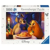 Puzzle - Puzzle RAVENSBURGER Disney Zakochany kundel (1000 elementów) - miniaturka - grafika 1