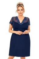 Piżamy damskie - Koszula nocna Livia Plus Dark Blue (Rozmiar XXXXL) - miniaturka - grafika 1