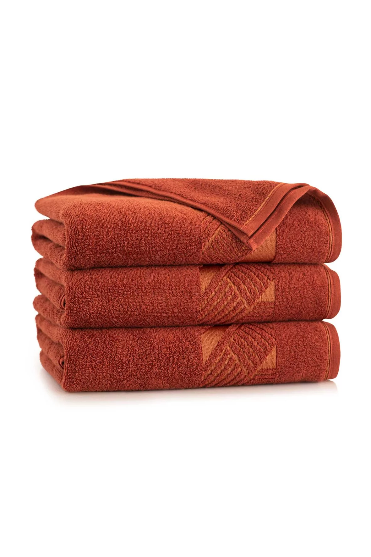 Ręcznik Enzo z bawełny egipskiej oranż 70x140cm