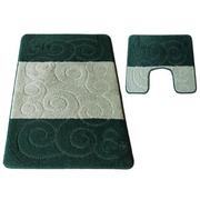 Dywaniki łazienkowe - Zielone dywaniki z antypoślizgowym spodem - Lapo - miniaturka - grafika 1
