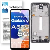 Części serwisowe do telefonów - Wyświetlacz do Samsung Galaxy A52s 5G LCD SM-A528 Ekran Full Oled 6.5 Ramka - miniaturka - grafika 1