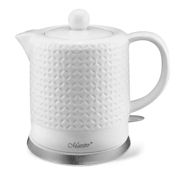 Czajnik elektryczny 1,2l korpus ceramiczny 1200W dzbanek grzałka płyta