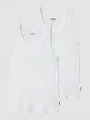 Koszulki męskie - TANKTOP Zestaw 2 SZTUKI T-Shirt BEZRĘKAWNIK MĘSKI BIAŁY Carhartt WIP M - miniaturka - grafika 1