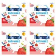 Desery dla dzieci - Humana Milk Minis Deserek jogurtowy po 8. miesiącu truskawka Zestaw 4 x 400 g - miniaturka - grafika 1