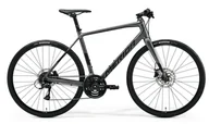 Rowery - Rower szosowy fitness SPEEDER 100 L(56) SILK DARK SILVER(BLACK) - miniaturka - grafika 1