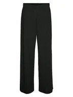Spodnie damskie - Vero Moda Spodnie w kolorze czarnym - miniaturka - grafika 1
