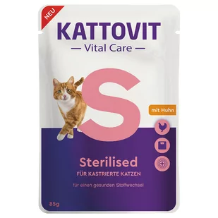 Kattovit Vital Care Sterilised, saszetki z kurczakiem - 24 x 85 g - Mokra karma dla kotów - miniaturka - grafika 1