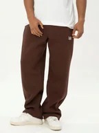 Dresy męskie - SPODNIE DRESOWE BAGGY SZEROKIE Męskie Jigga HAFT Małe logo DRAW Brązowe XL - miniaturka - grafika 1