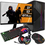 Zestawy komputerowe - Zestaw Komputer Do Gier Intel i7 16GB 512GB SSD+500GB HDD GTX 1650 Windows 10 + Monitor 27&amp;quot; - miniaturka - grafika 1